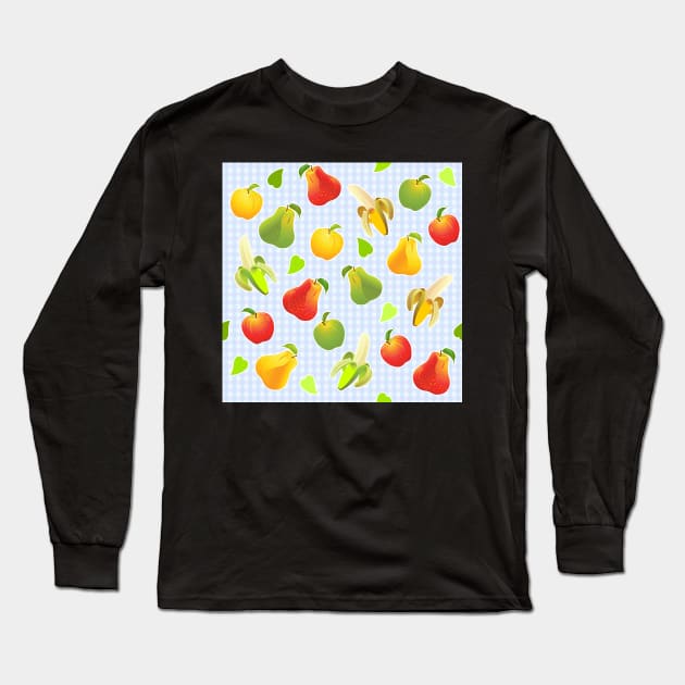 fruit background Long Sleeve T-Shirt by kavalenkava